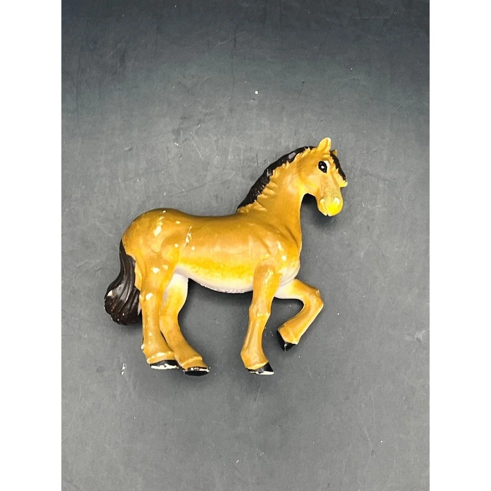 Vtg Imperial Toy PVC Prancing Horse Mare Stallion Figurine Collectible 3.5